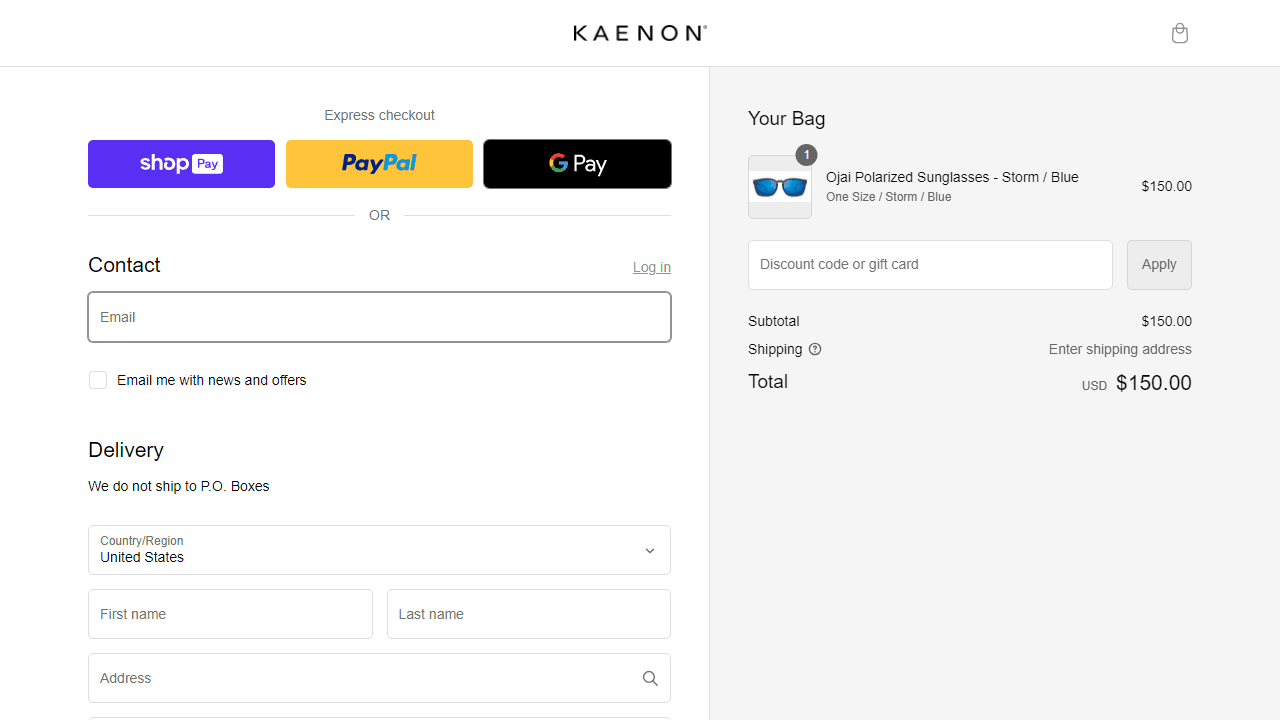 How to apply Kaenon coupon code